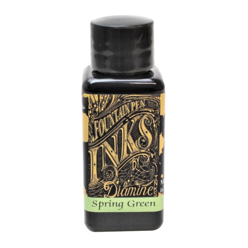 Diamine Fountain Pen Bottled Ink, 30ml - Spring Green - Image 1